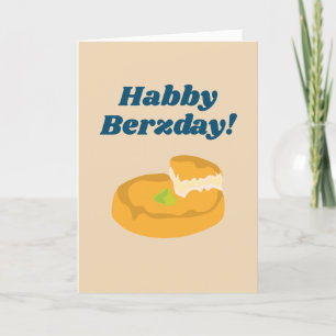 Anpassningsbar Habby Berzday Knafeh Funny arabiskt Tack Kort