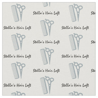 Anpassningsbar Hairdresser Grått Scissor Comb Fabr Tyg