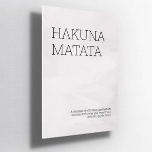 Anpassningsbar Hakuna Matata Self Kärlek Wall Post Poster