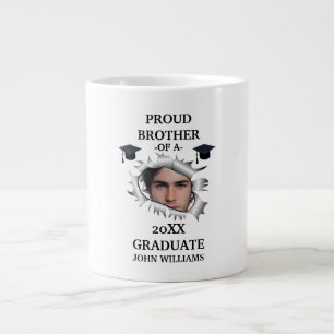 Anpassningsbar hål fotomall för namn i studenten jumbo mugg