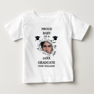 Anpassningsbar hål fotomall för namn i studenten t shirt