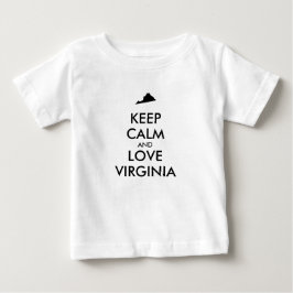 Anpassningsbar HÅLL DIG LUGN och ÄLSKA VIRGINIA T Shirt
