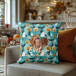 Anpassningsbar Halloween Baby Photo Pillow med cit Kudde