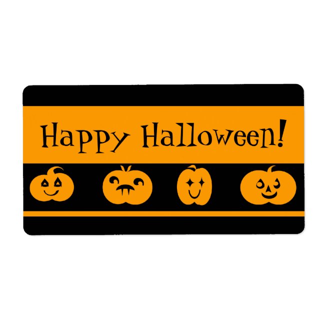 Anpassningsbar Halloween Beat Bag-etiketter Fraktsedel (Framsidan)