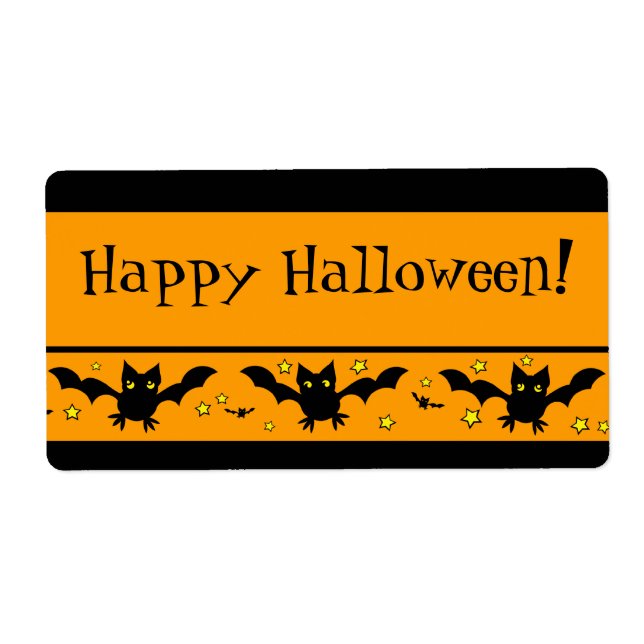 Anpassningsbar Halloween Beat Bag-etiketter Fraktsedel (Framsidan)