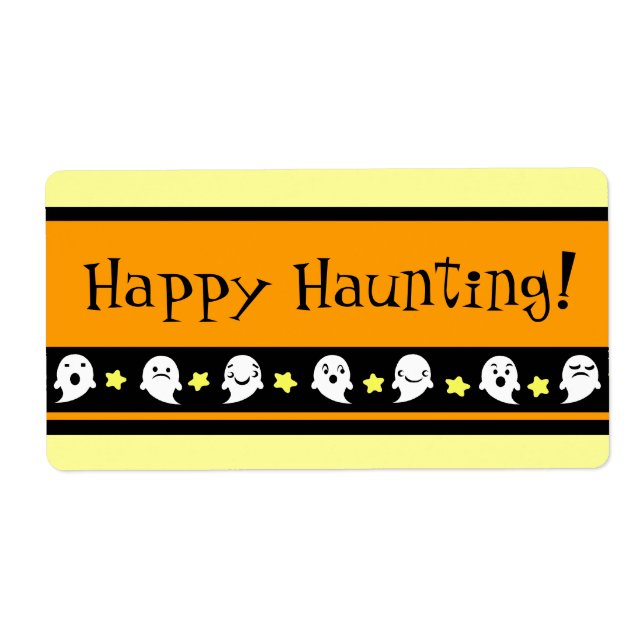Anpassningsbar Halloween Beat Bag-etiketter Fraktsedel (Framsidan)