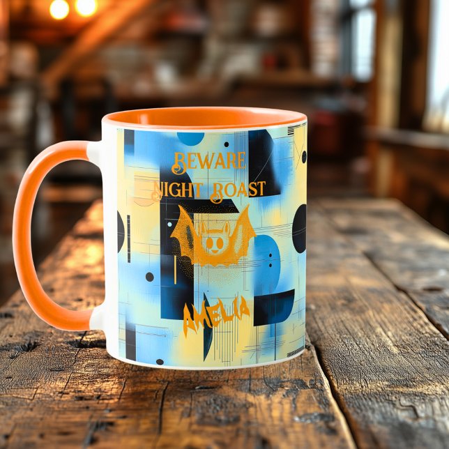 Anpassningsbar Halloween - Beware Fladdermus Nattr Mugg (Skapare uppladdad)