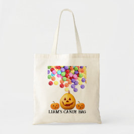 Anpassningsbar Halloween Candy Tote Tygkasse