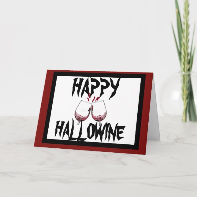ANPASSNINGSBAR HALLOWEEN CARDS KORT (Framsida)