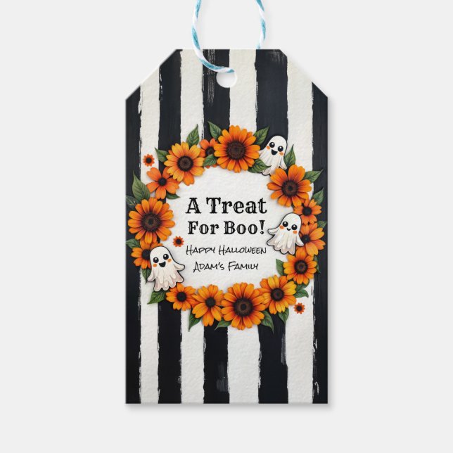 Anpassningsbar Halloween fest för - "Ett fördrag f Presentetikett (Framsidan)