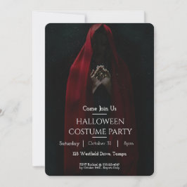 Anpassningsbar Halloween fest Inbjudan Woman Nun
