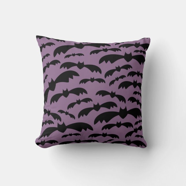 Anpassningsbar Halloween Fladdermus Pillow Kudde (Framsida)
