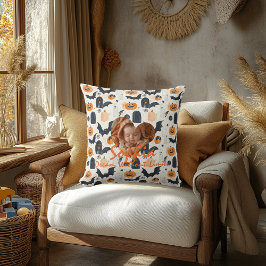 Anpassningsbar Halloween Kid's Pillow: Namn & Moti Kudde