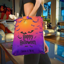Anpassningsbar Halloween med Fladdermus och Spooky