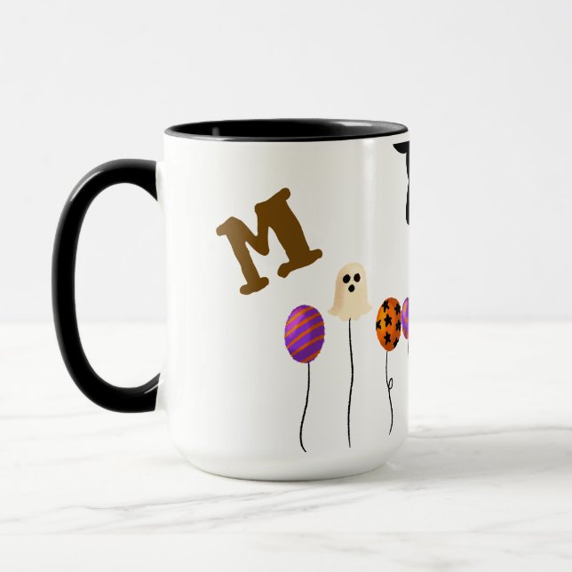 Anpassningsbar Halloween Mugg-Personlig Namn Kaffe Mugg (Vänster)