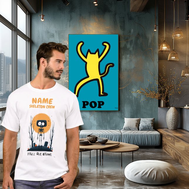 Anpassningsbar Halloween Skeleton Crew T Shirt (Skapare uppladdad)