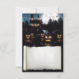 Anpassningsbar Halloween-taloky Natt Kort