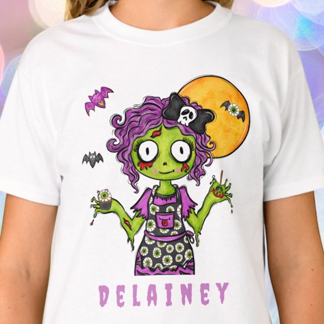 Anpassningsbar Halloween Zombie Cook T Shirt (Skapare uppladdad)
