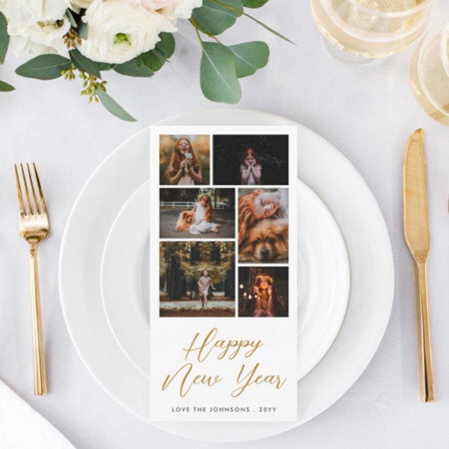 Anpassningsbar Hälsning Photo Collage Kort (Skapare uppladdad)