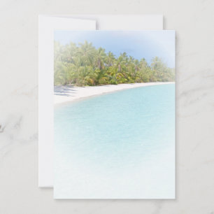 Anpassningsbar Handflatan Beach Sand Sea Seaside N Anteckningskort
