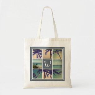 Anpassningsbar handflatan fotokollage, tote bags tygkasse