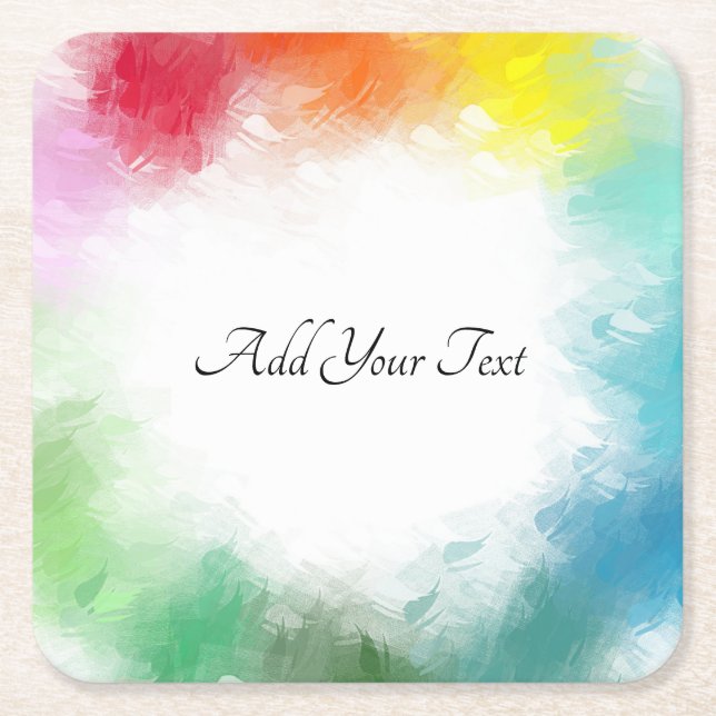 Anpassningsbar Handskrivet skript Färgmodern moder Underlägg Papper Kvadrat (Framsidan)