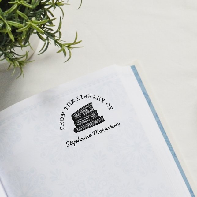 Anpassningsbar handtagen Bokar från Bibliotek i Na Stämpel (Skapare uppladdad)