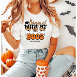 Anpassningsbar ’Hangin’ with My Boos’ cute Hallowe T Shirt