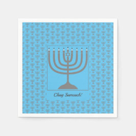 Anpassningsbar Hanukkah | MENORAH Papper Pappersservett