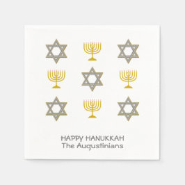 Anpassningsbar Hanukkah Papper Pappersservett