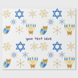 Anpassningsbar Hanukkah vinterpresentpapper Presentpapper