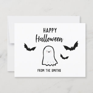 Anpassningsbar Happy halloween Friendly Ghost Vykort