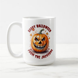 Anpassningsbar Happy halloween Pumpkin Coffee Kopp
