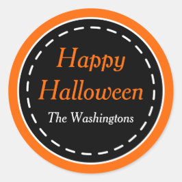 Anpassningsbar Happy halloween Stickers Runt Klistermärke