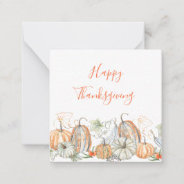 Anpassningsbar Happy thanksgiving Anteckningskort