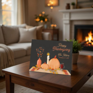 Anpassningsbar Happy thanksgiving Helg Vykort