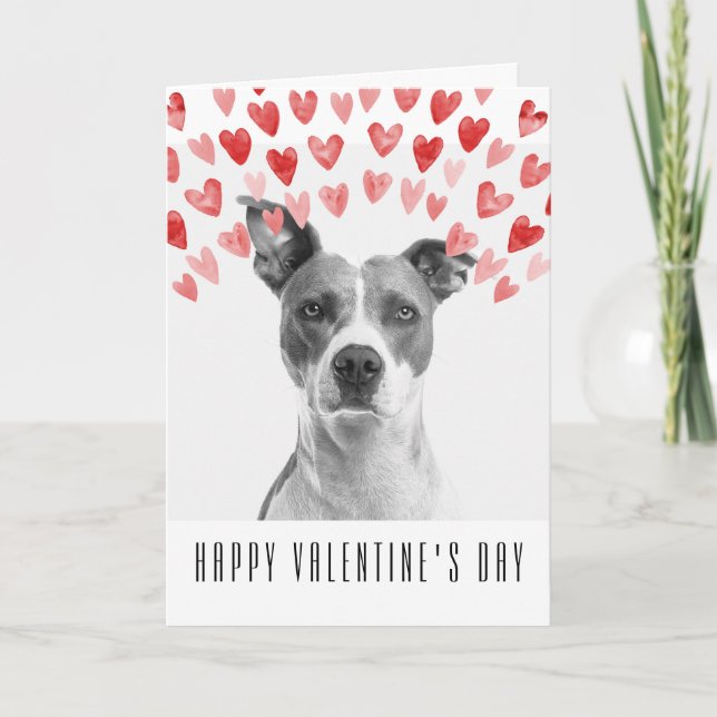 Anpassningsbar Happy Valentines dag från Hund Kort (Framsida)