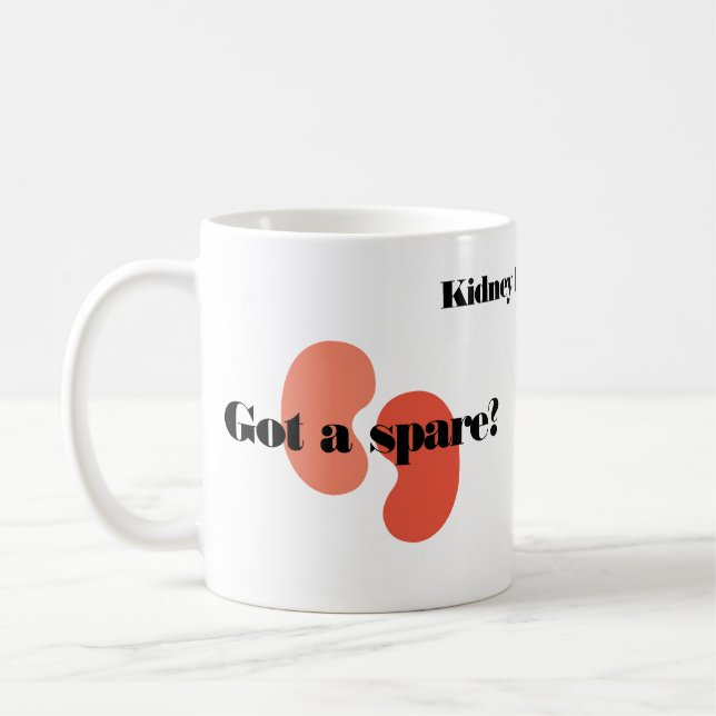 Anpassningsbar Har a Spare Njurtransplantation Kaffemugg (Vänster)