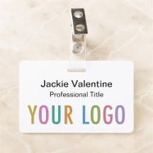 Anpassningsbar Hård plastfilm Namn Badge Clip Lany