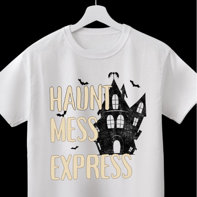 Anpassningsbar: "Haunt  Express" Halloween T Shirt (Skapare uppladdad)