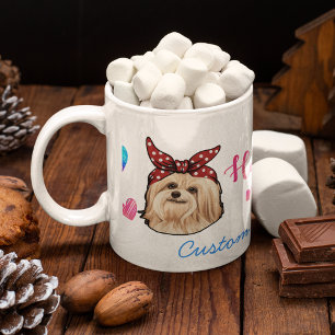 Anpassningsbar Havanese Mamma Cute Mors dag Hund ä Kaffemugg