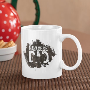 Anpassningsbar Havanese Pappa Fars dag Hund älskar Kaffemugg