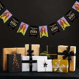 Anpassningsbar Head Funny Ansikte Personlig Birthd Vimplar