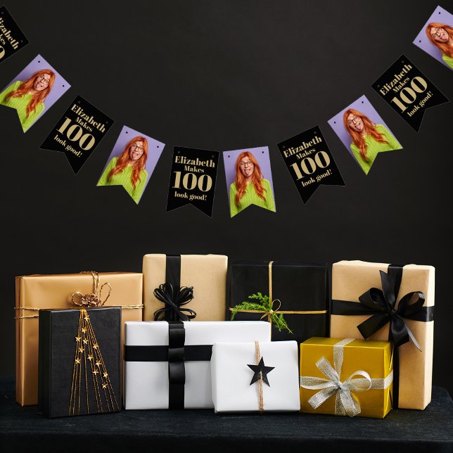 Anpassningsbar Head Funny Ansikte Personlig Birthd Vimplar (Skapare uppladdad)