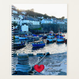 Anpassningsbar Heart Coverack Harbor Dusk Cornwall