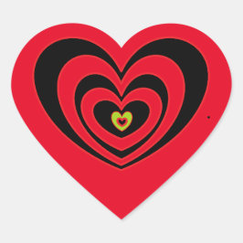 Anpassningsbar Heart-fästen för bärbara datorer Sk Hjärtformat Klistermärke