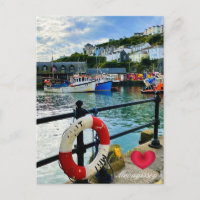 Anpassningsbar Heart Mevagissey Harbor Livbuoy Cor