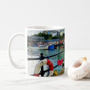 Anpassningsbar Heart Mevagissey Harbor Livbuoy Cor Kaffemugg