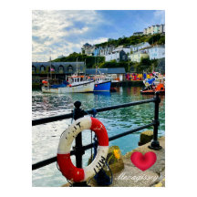 Anpassningsbar Heart Mevagissey Harbor Livbuoy Cor