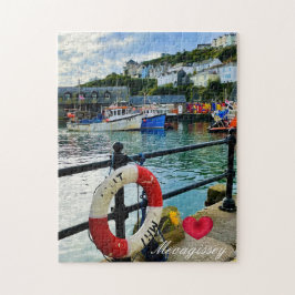 Anpassningsbar Heart Mevagissey Harbor Livbuoy Cor Pussel